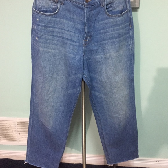 J BRAND Ivy High Rise Crop Blue Resurrect Jeans sz 28 - Picture 5 of 12